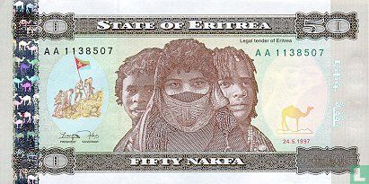 Érythrée 50 Nakfa 1997 - Image 1