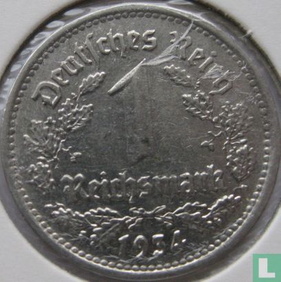 Empire allemand 1 reichsmark 1934 (G) - Image 1
