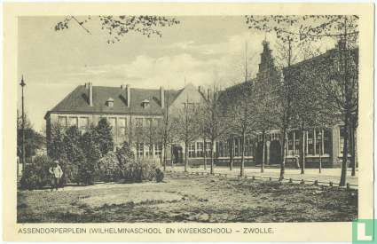 Assendorperplein. Wilhelminaschool en Kweekschool - Zwolle