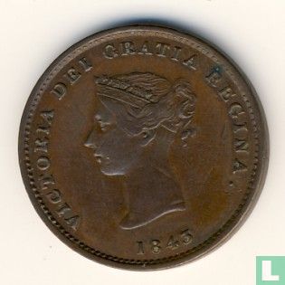 New Brunswick ½ Penny 1843 - Bild 1