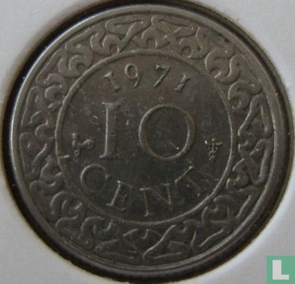 Suriname 10 cent 1971 - Afbeelding 1