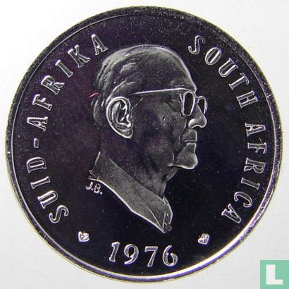 Afrique du Sud 5 cents 1976 "The end of Jacobus Johannes Fouche's presidency" - Image 1