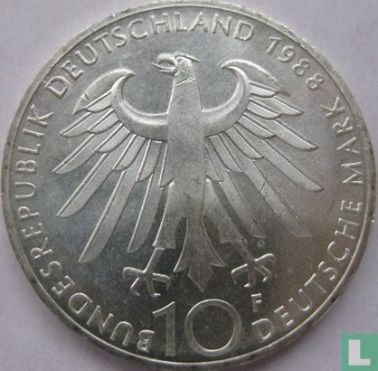 Deutschland 10 Mark 1988 "100th anniversary 'Death of Carl Zeiss" - Bild 1