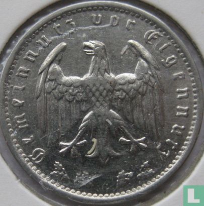 Empire allemand 1 reichsmark 1934 (G) - Image 2