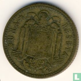 Spanje 1 peseta 1947 (1948) - Afbeelding 1