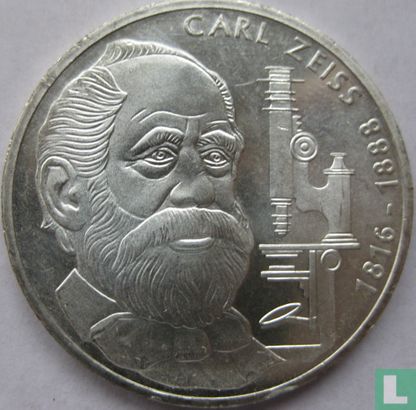 Deutschland 10 Mark 1988 "100th anniversary 'Death of Carl Zeiss" - Bild 2