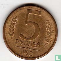 Rusland 5 roebels 1992 (L) - Afbeelding 1