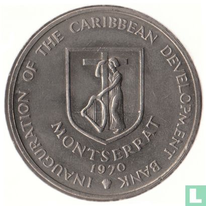 Montserrat 4 dollars 1970 "FAO - Inauguration of the Caribbean development bank" - Image 1