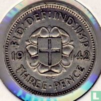 Verenigd Koninkrijk 3 pence 1942 (type 1) - Afbeelding 1
