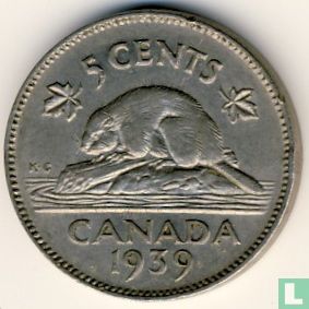 Kanada 5 Cent 1939 - Bild 1