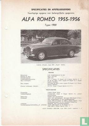 Alfa Romeo 1955-1956 - Afbeelding 1
