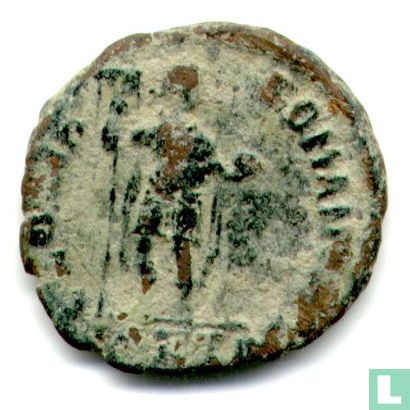 Romeinse Keizerrijk Antioch AE2 van Keizer Theodosius I 392-395 - Afbeelding 1