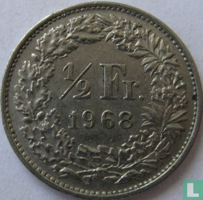 Switzerland ½ franc 1968 (without B) - Image 1
