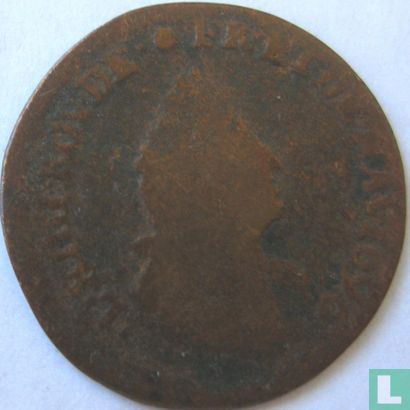 France 1 liard 1696 (crowned L) - Image 1
