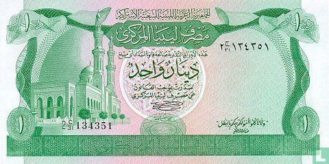 Libië 1 Dinar   - Afbeelding 1