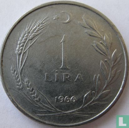Turkey 1 lira 1966 - Image 1