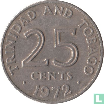 Trinidad en Tobago 25 cents 1972 - Afbeelding 1