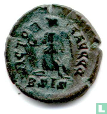 Romeinse Keizerrijk Siscia AE4 Kleinfollis van Keizer Valentinianus II 384-387 n. Chr. - Afbeelding 1