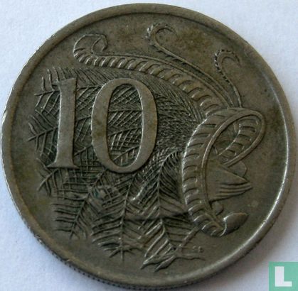 Australie 10 cents 1966 - Image 2