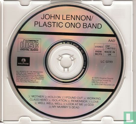 John Lennon / Plastic Ono Band  - Afbeelding 2