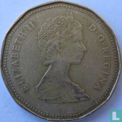 Canada 1 dollar 1987 - Image 2