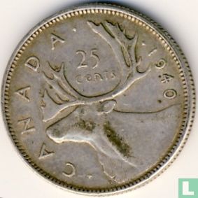 Canada 25 cents 1940 - Afbeelding 1