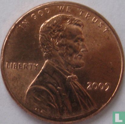 United States 1 cent 2009 (copper-plated zinc - without letter) "Lincoln bicentennial - Presidency in Washington DC" - Image 1