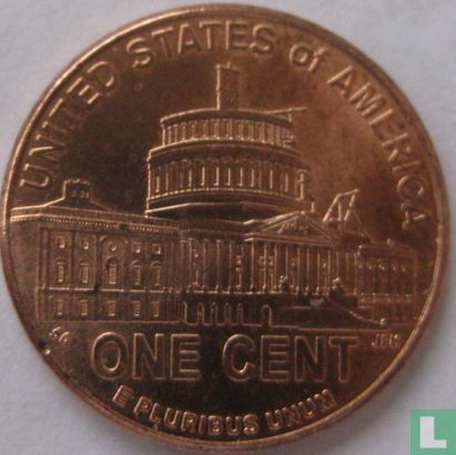 Vereinigte Staaten 1 Cent 2009 (verkupferten Zink - ohne Buchstabe) "Lincoln bicentennial - Presidency in Washington DC" - Bild 2