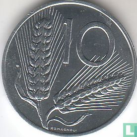 Italie 10 lire 1989 - Image 2