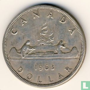 Canada 1 dollar 1963 - Image 1