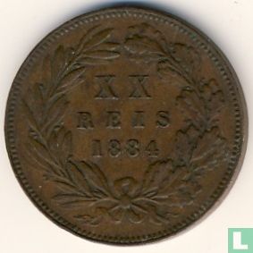 Portugal 20 réis 1884 - Afbeelding 1