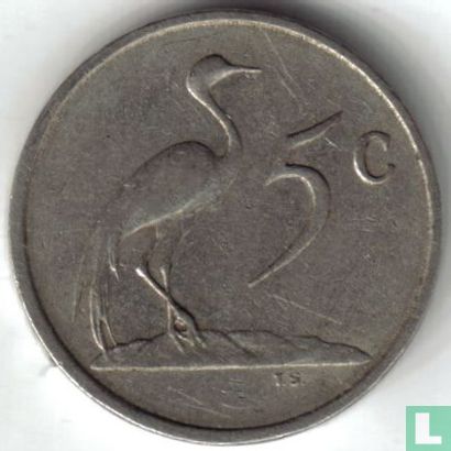 South Africa 5 cents 1987 - Image 2