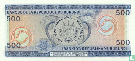 Burundi 500 Francs 1988 - Image 2