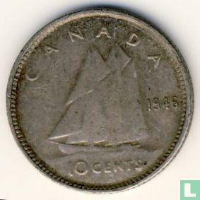 Canada 10 cents 1946 - Afbeelding 1
