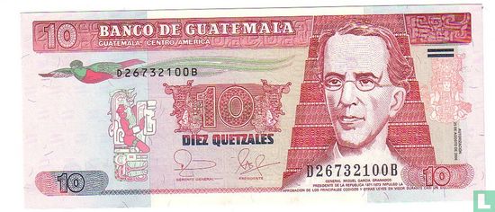 Guatemala 10 Quetzales  - Afbeelding 1