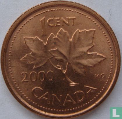 Canada 1 cent 2000 (zinc recouvert de cuivre - sans W) - Image 1