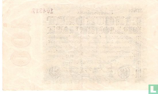 Allemagne 100 Million Mark 1923 (P.107 - Ros.106l) - Image 2