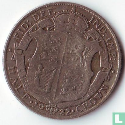 Verenigd Koninkrijk ½ crown 1922 - Afbeelding 1