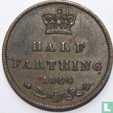 Royaume-Uni ½ farthing 1844 - Image 1
