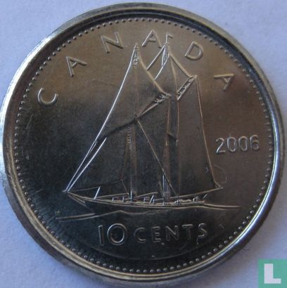 Canada 10 cents 2006 (avec marque d'atelier) - Image 1