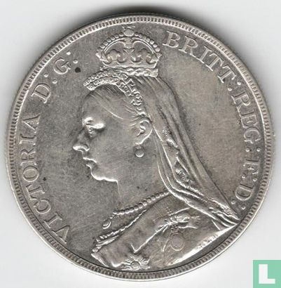 Verenigd Koninkrijk 1 crown 1889 - Afbeelding 2