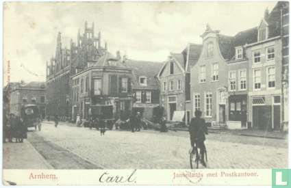 Arnhem - Jansplaats met Postkantoor
