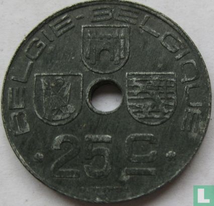 Belgium 25 centimes 1946 (NLD-FRA) - Image 2