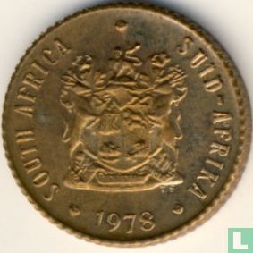 Afrique du Sud ½ cent 1978 - Image 1