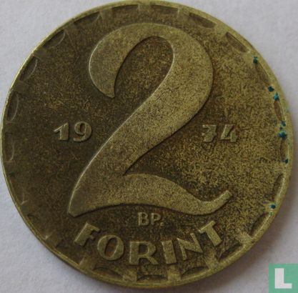 Hongarije 2 forint 1974 - Afbeelding 1
