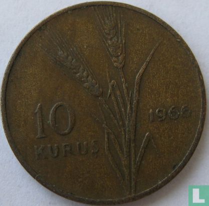 Turkije 10 kurus 1966 - Afbeelding 1