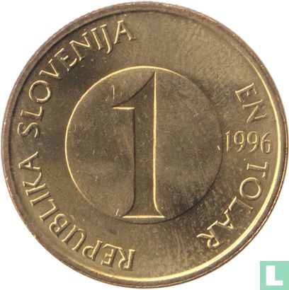 Slovénie 1 tolar 1996 - Image 1