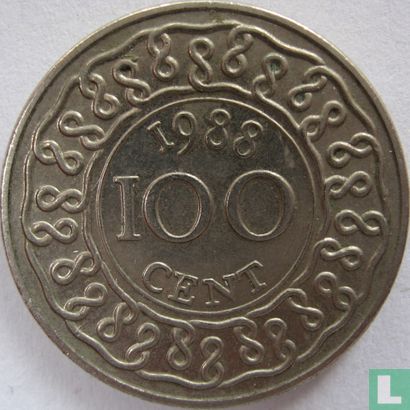 Suriname 100 cents 1988 - Afbeelding 1