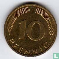 Duitsland 10 pfennig 1990 (G) - Afbeelding 2