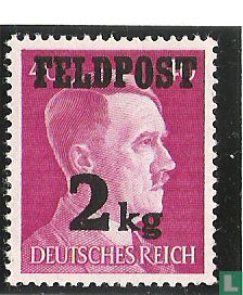 Adolf Hitler - Aufdruck Feldpost 2 kg
